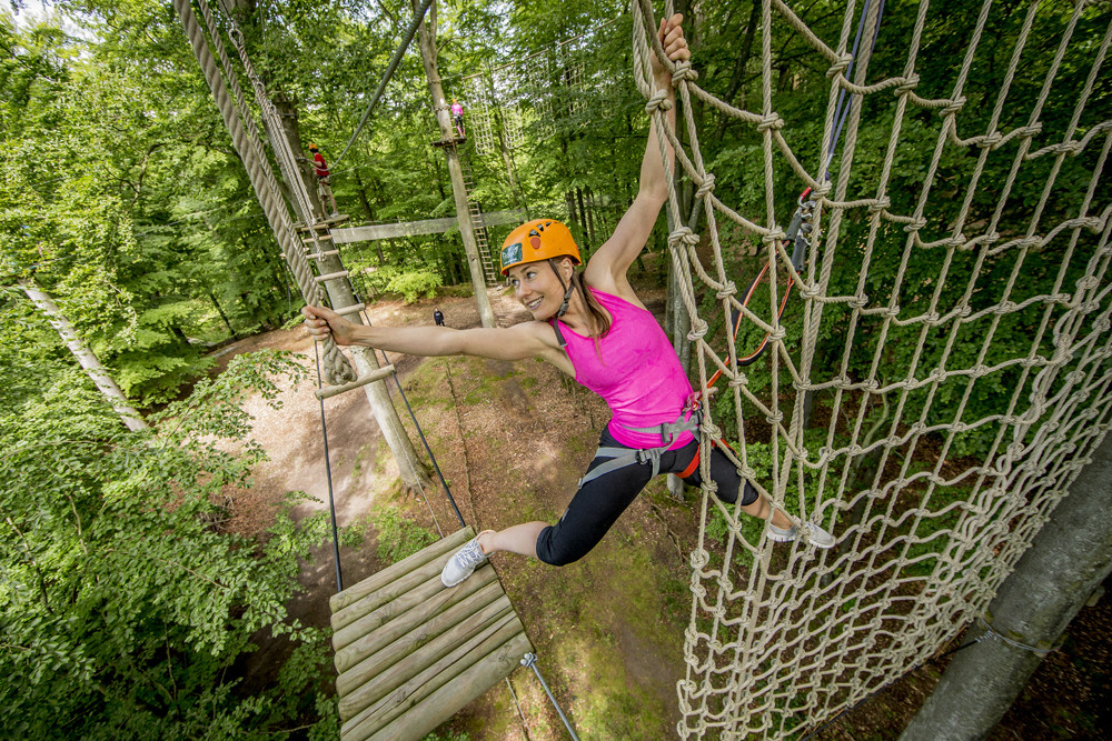 rope courses and tree top adventure park